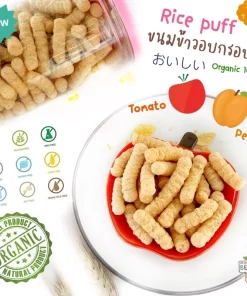 Rice Puff ขนมข้าวอบกรอบ organic 100%